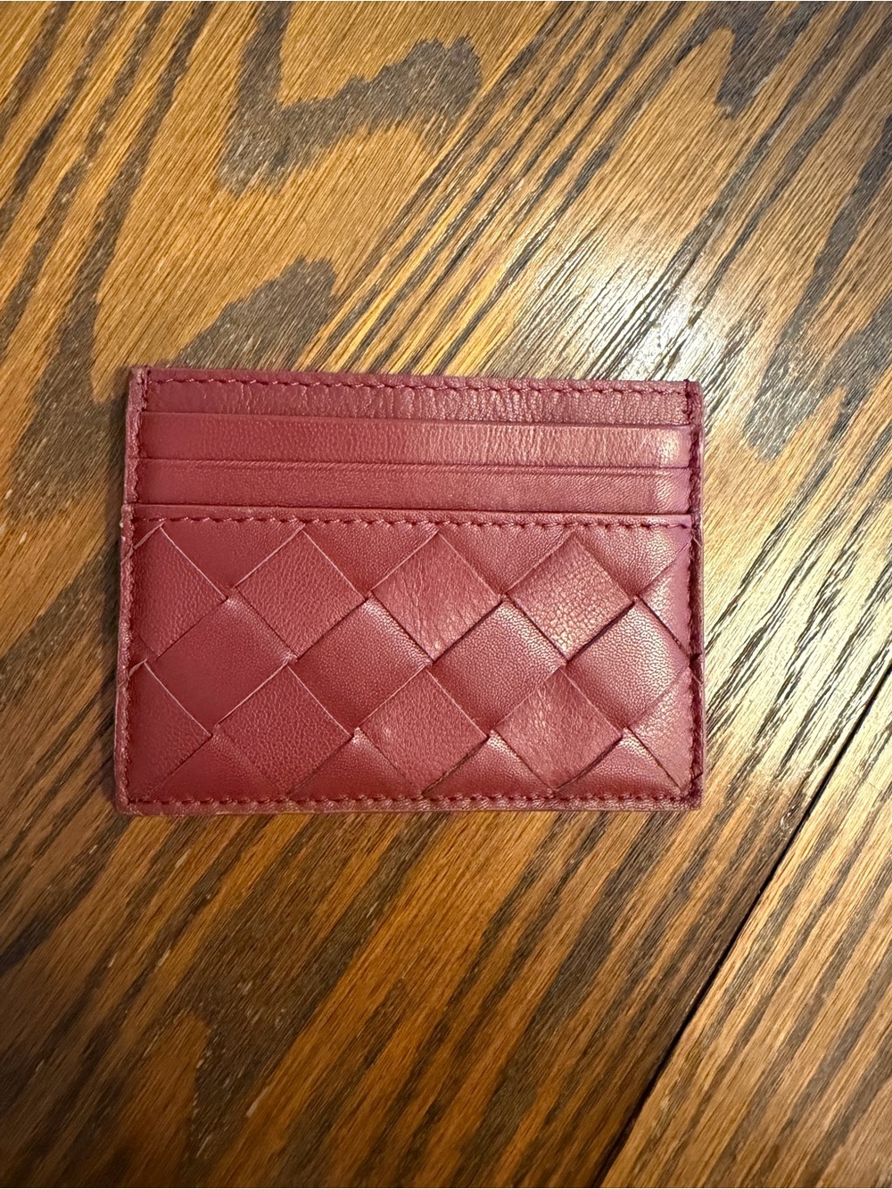 Quince Italian Handwoven Leather Small Card Case